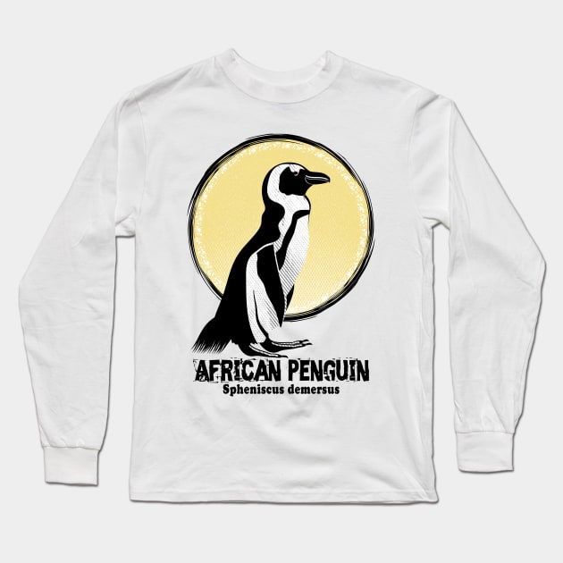 African Penguin Long Sleeve T-Shirt by mailboxdisco